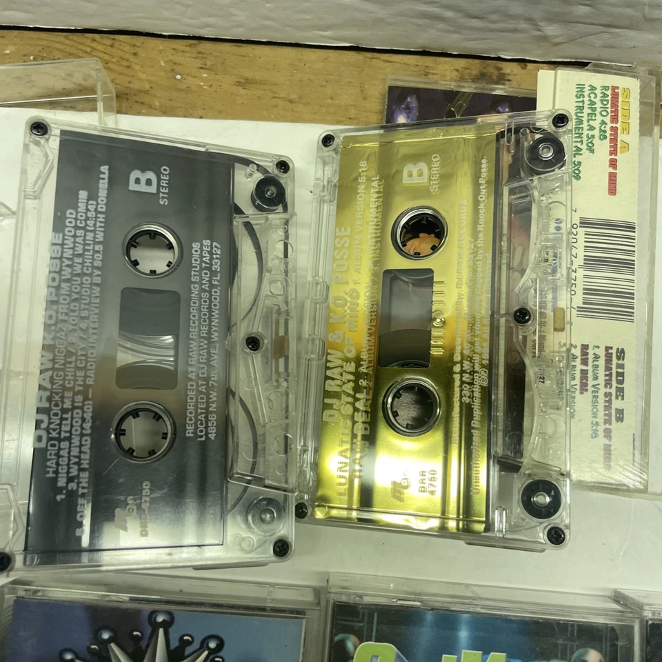 DJ Raw/K.O. Posse Hard Knocking from Wynwood And Lunatic State Of Mind Tape Lot2 - Image 4 of 4