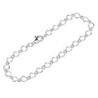 Armband 925 Sterling Silber 19Cm Figaro Panzerkette Rund Damen Armbandkette Fein