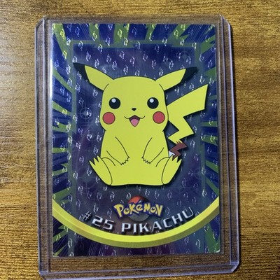 2000 Topps Chrome Pokemon PIKACHU TV Animated Series 1 #25 NEAR MINT