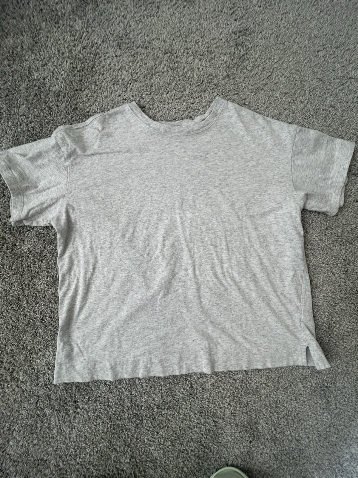 Old Navy Women’s Vintage Crew-Neck T-Shirt Gray Heather Size 2XL Boxy Fit EUC