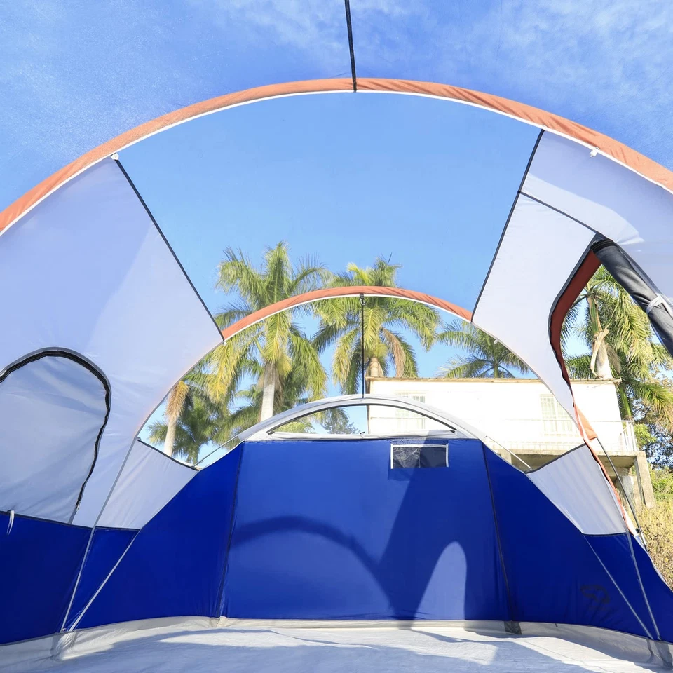 Tienda de campaña para cabina familiar para 10 personas, 2 habitaciones resistente al agua impermeable T... Foto 4 de 4