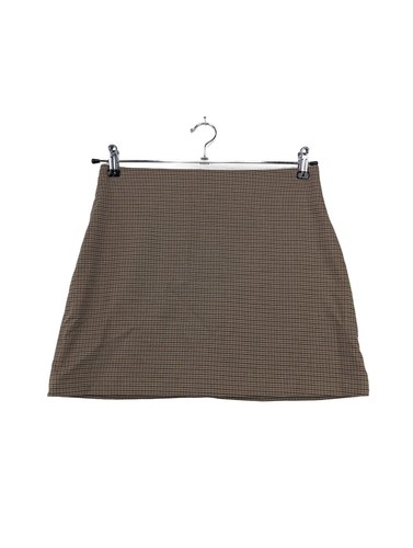 H&M Minifalda Mujeres Falda Talla EU 38 marrón-azul elegante