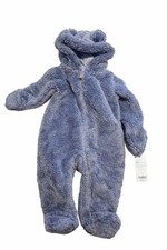 Carter  s Baby Plush Fleece Bunting Snowsuit Hooded Gray Size 9M New W/ Tags NWT