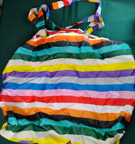 Lego x Target Collection Borsa Tote Bag Riutilizzabile Mix Righe Leggera Compatta -O - Foto 6 di 6