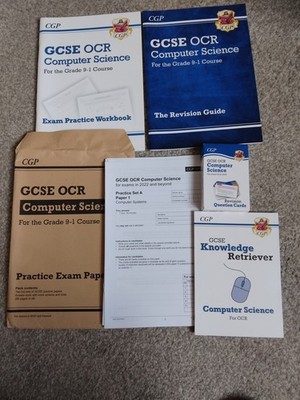 CGP GCSE OCR COMPUTER SCIENCE BUNDLE X 5. CARDS, EXAM PAPERS. FREE UK POSTAGE.
