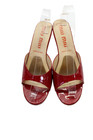 Miu Miu Womens Patent Leather Slip-On Heeled Sandals Red Size 9.5 — photo 2