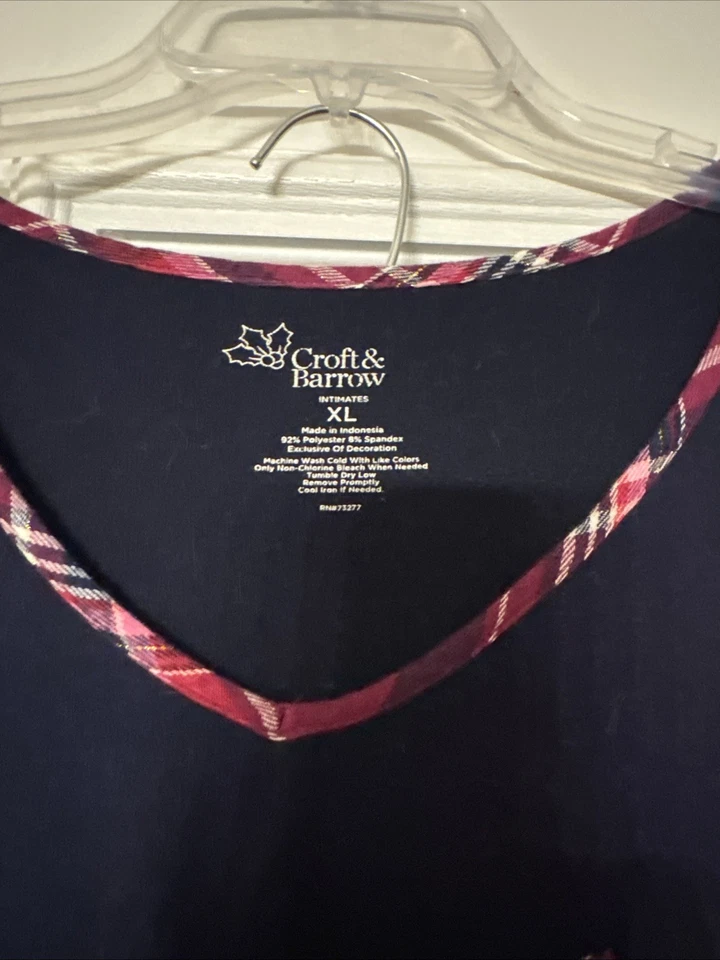 2 pares de pijamas a cuadros para mujer conjuntos de 2 piezas talla XL Foto 4 de 4