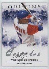 2021 Panini Chronicles Origins Silver Ink 21/49 Yoelqui Cespedes Auto 0br8