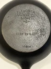 Vintage Wagner Sydney O Cast Iron Chef Skillet 1386A Thumbprint No Size Markings