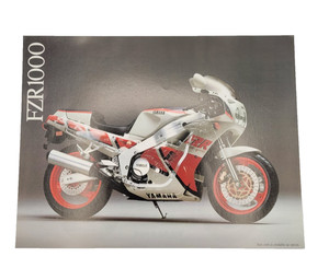 1980s Yamaha FZR1000 Dealer Sales Brochure LIT-11139-00-12 JAPAN VTG