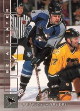 Patrick Marleau 2001-02 Be a Player Memorabilia #173 San Jose Sharks Hockey