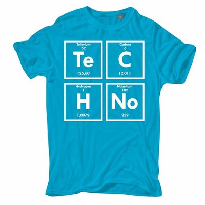 Herren T-Shirt Techno S bis 8XL musik house elektro dance clubs party dj disco