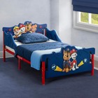 Kids PAW Patrol 3D Toddler, Bed Blue Plastic Safe Sleeping for Little Boys Girls