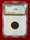 * 1913-D LINCOLN CENT- XF-40  (UPGRADE THAT SPOT IN YOUR SET) PRICED TO SELL 🔥*