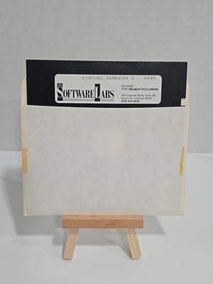   Vintage Software Labs - VIRTUAL DUNGEON I PC Game 5.25'' Floppy Disk VERY RARE