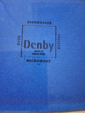  Rare Denby England Imperial blue Butter Dish BASE ONLY. Blue/White. Stoneware.