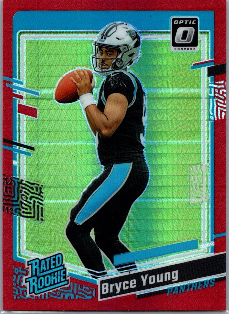 2023 Panini Donruss Optic - Rated Rookie Bryce Young #213 Red Hyper Prizm (RC)