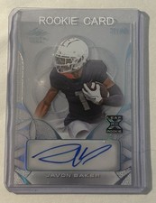 Javon Baker 2024 Leaf Trinity Football Clear Rookie XRC Auto /49 Alabama  UCF