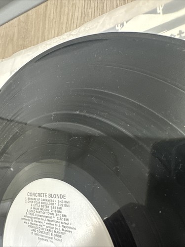 Orig. Concrete Blonde Self-Titled GSP Promo Vinyl LP IRS Records 1986 w/insert - Picture 16 of 16
