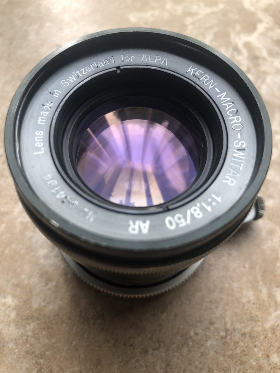 Alpa Kern Macro Switar 50mm F1.8 lens for Alpa 6,9d,10d cameras | eBay