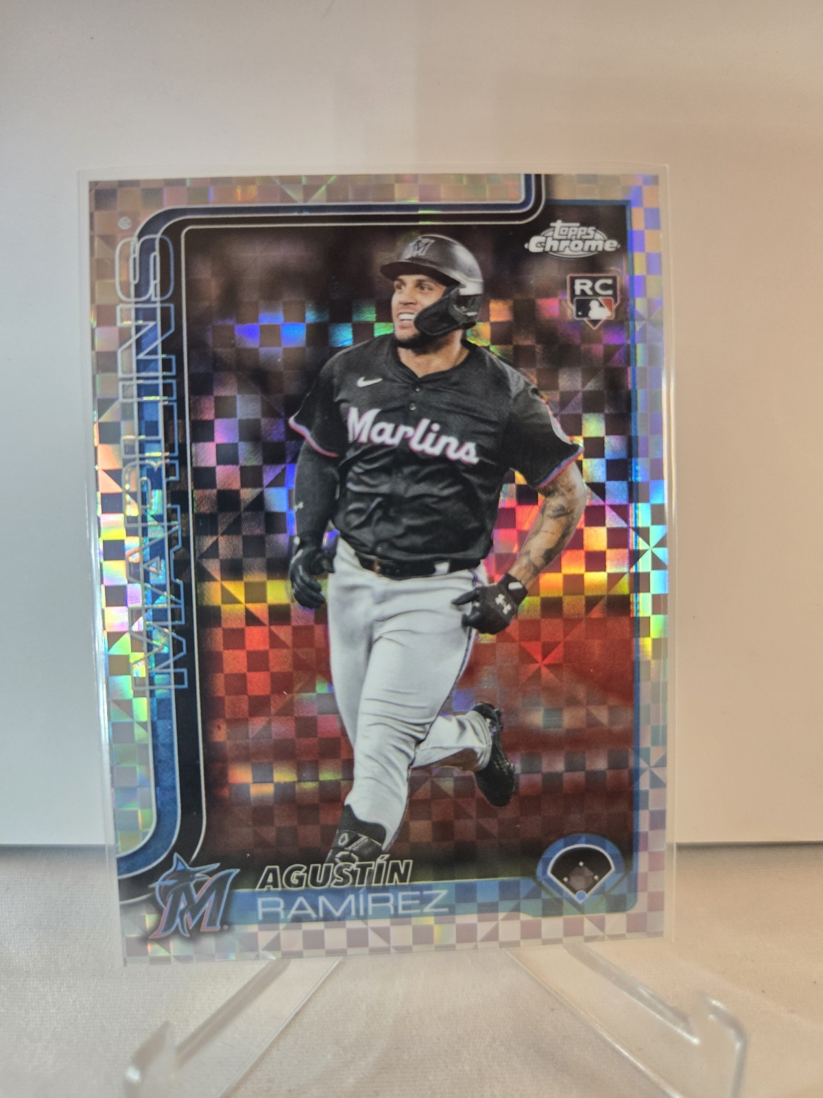 Agustin Ramirez 2025 Topps Chrome Update X-Fractor (RC) #USC200 Marlins