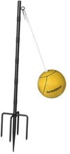 Tetherball Set with Ball  Rope for Outdoor Backyard, Adjustable Tether 7.5 FT