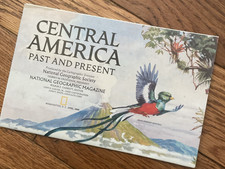 National Geographic 1986 Map Of Central America - Past And Present  31 1/2&rdquo; X 20