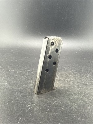 COLT 1908 VEST POCKET VINTAGE 6 ROUND 25 ACP BLUED STEEL MAGAZINE PINNED BASE