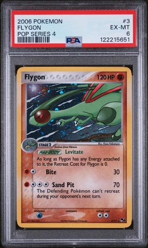 2006 POKEMON POP SERIES 4 #3 FLYGON PSA 6