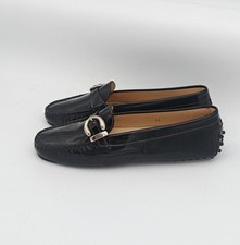 TOD'S Echtleder Mokassins/ Loafer/ Slipper, Größe 38 Lackleder schwarz wie neu!