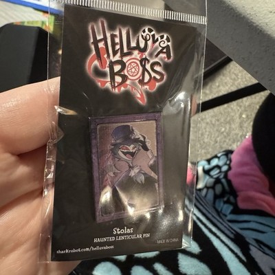 Helluva Boss Stolas Haunted Lenticular Pin Halloween 2025 Official