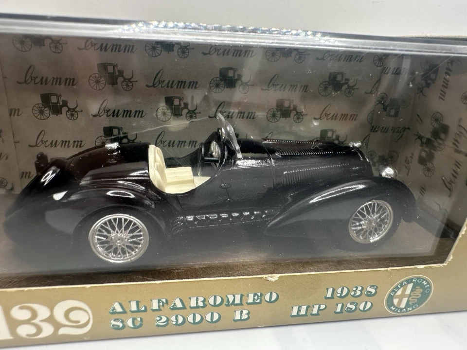 Modelo vintage 1975: 1/43 Brumm (Italia) Alfa Romeo SC 2900 B HP180 1938 #r139 Foto 2 de 4