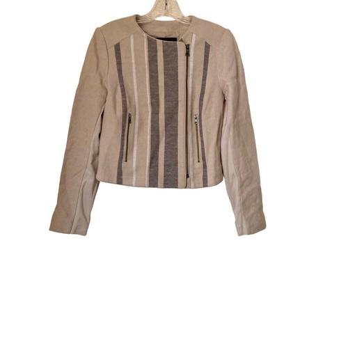 BcBg Max Azria Women's Jacket Size XS Holden Striped Cropped - Picture 1 of 7
