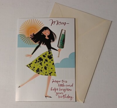 Greeting Card & Env Mom's Birthday ~ Pop Up~ MARGARITAS!