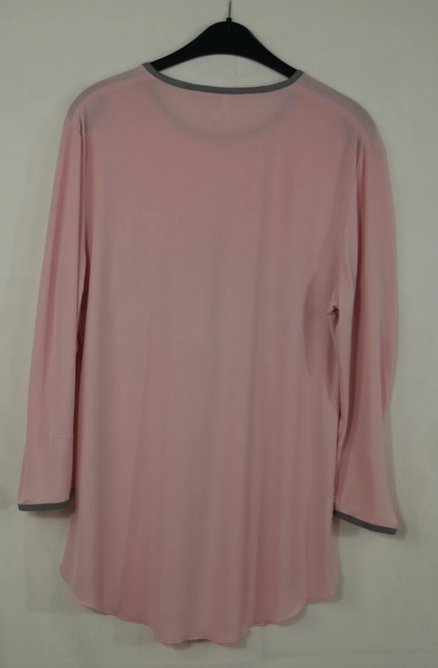LIZ MALRAUX COUTURE Stretch Blusen Shirt Rosa Edel Luxus Glitzer Größe 42/44 TOP - Bild 2 von 4