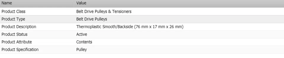 Puertas de polea de correa de transmisión para Ford E-150 Econoline Club Wagon 1992-1996 V8-5,8 L Foto 2 de 4