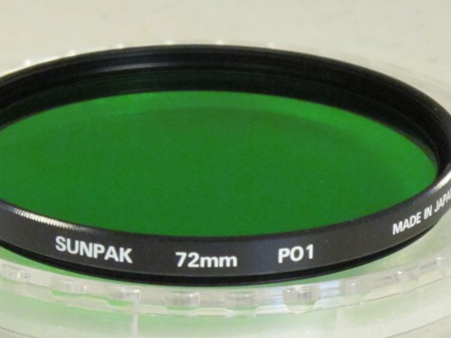 *** * 72mm - Sunpak Green PO1 Filter NEW (P01} #72n-gn*** *