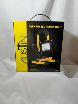 Austin Tools Premium LED Work Light Rechargeable, Waterproof, Grip Handle