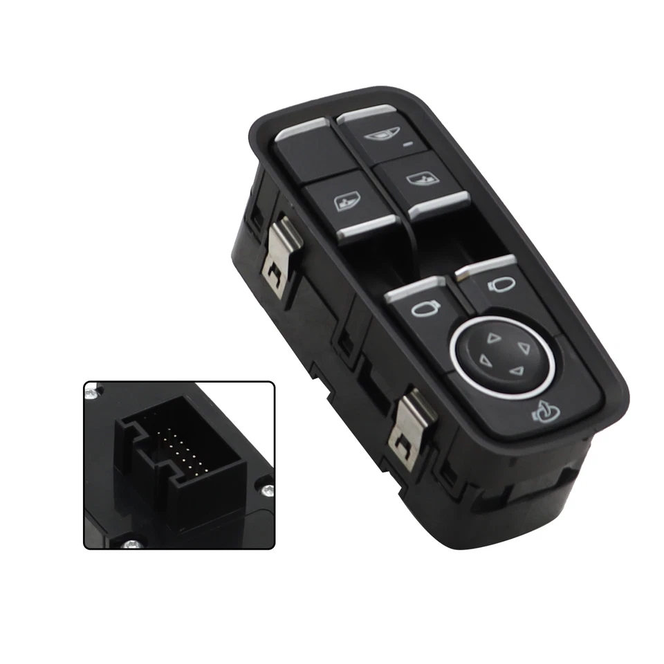 Interruptor de ventana eléctrica del conductor con plegable eléctrico para Porsche 911 12-19 99161315702DML Foto 3 de 4