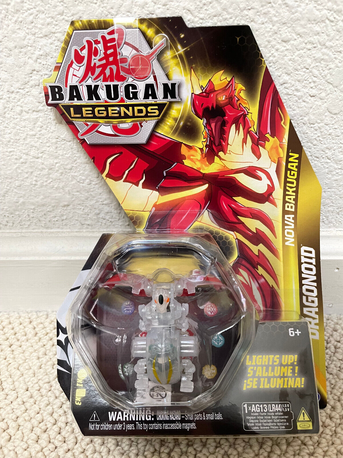 2023 Bakugan Legends Diamond Nova Dragonoid Light Up Chase Figure