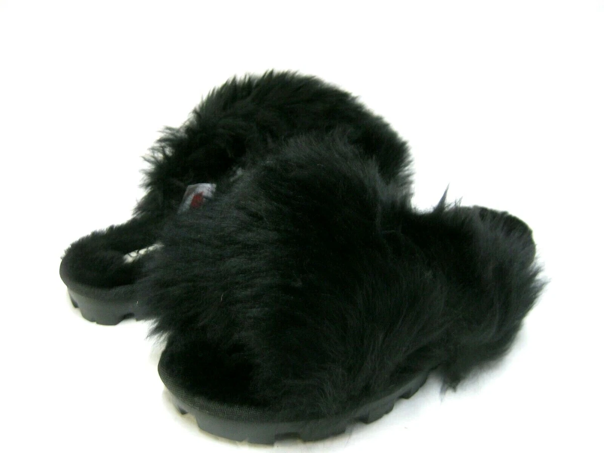 UGG FUZZALICIOUS WOMEN SLIPPER BLACK US 6 /UK 4 /EU 37 /JP 23