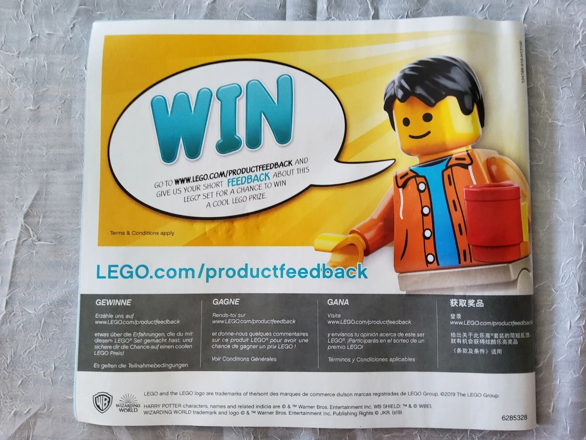 LEGO 75957 Harry Potter Knight Bus instructions only no minifigs or bricks