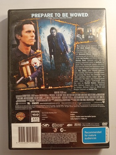 The Dark Knight DVD Free Shipping - Picture 2 of 4