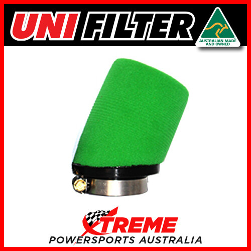 70mm Uni Pod Filter Green Angled Foam MX Motorcycle Pit Bike Go-Kart 70x150x92 - Picture 1 of 2