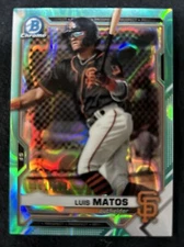 2021 Bowman Chrome Luis Matos Aqua Lava Refractor 131/199