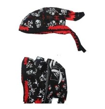 Pirate Bandana - Skulls  Crossbones - Costume Accessory - 3 Styles