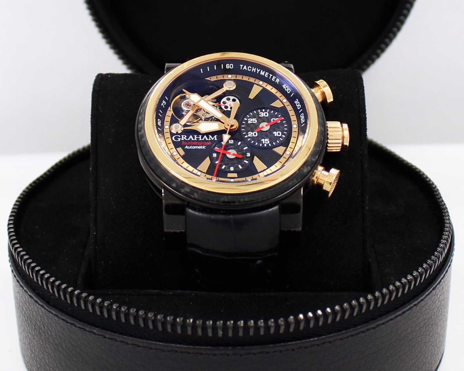 GRAHAM Tourbillograph 2TWAO.B01A Silverston Woodcote Watch tourbillon BOX/PAPERS - Image 5
