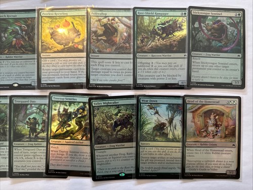 MTG ~ Bloomburrow ~ Lote de 128 tarjetas de papel aluminio ~ Raras/Comunes ~ Sin duplicados - Imagen 22 de 22