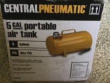 5 GAL CENTRALPNEUMATIC AIR TANK W/PRESSURE  GAUGE (new in 📦 unopened) Buy now🫵