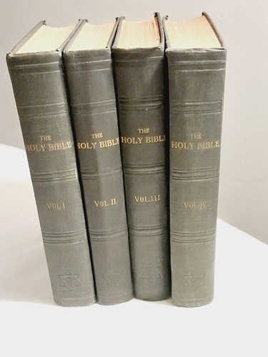 Die Bibel - 1916 Vol. 1-4, 24 Bücher des Alten Testaments, Englisch & Hebräisch  - Bild 3 von 21